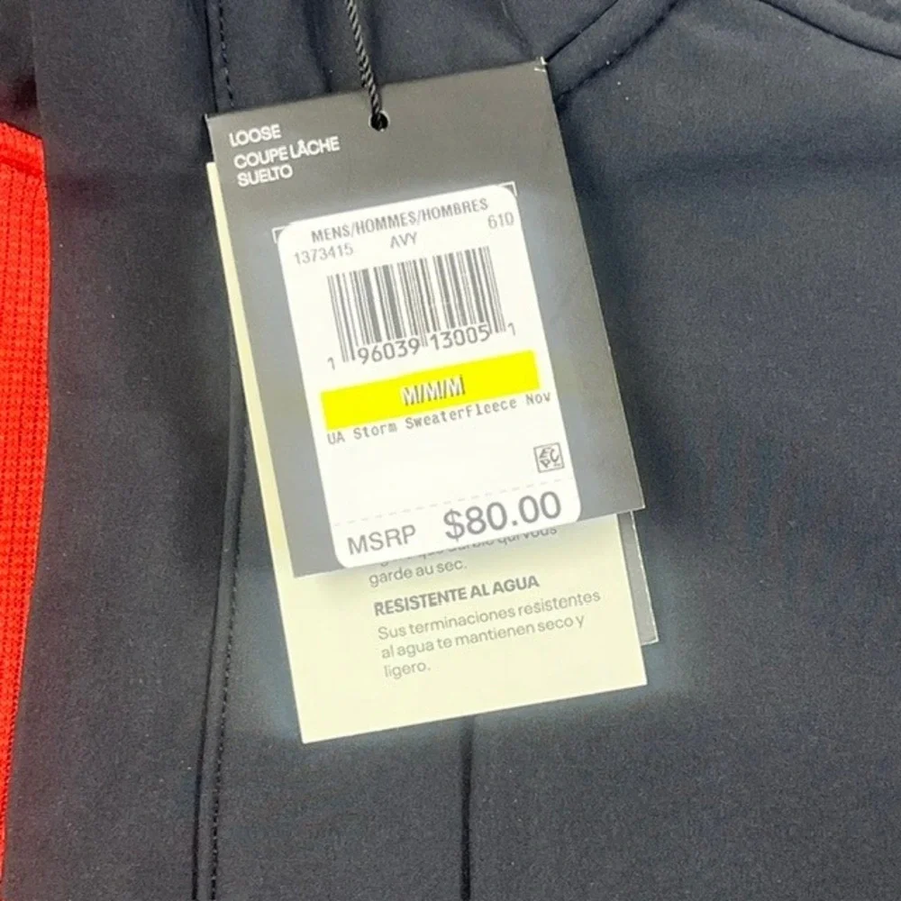 Under‎ Armour Storm SweaterFleece Mens Golf 1/4 Zip Pullover Red Black NWT